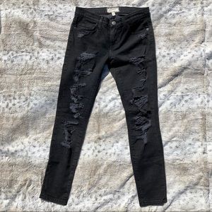 Current Elliott The Stiletto Distressed Skinny